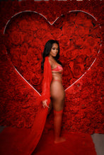Load image into Gallery viewer, Luscious moments red lingerie set