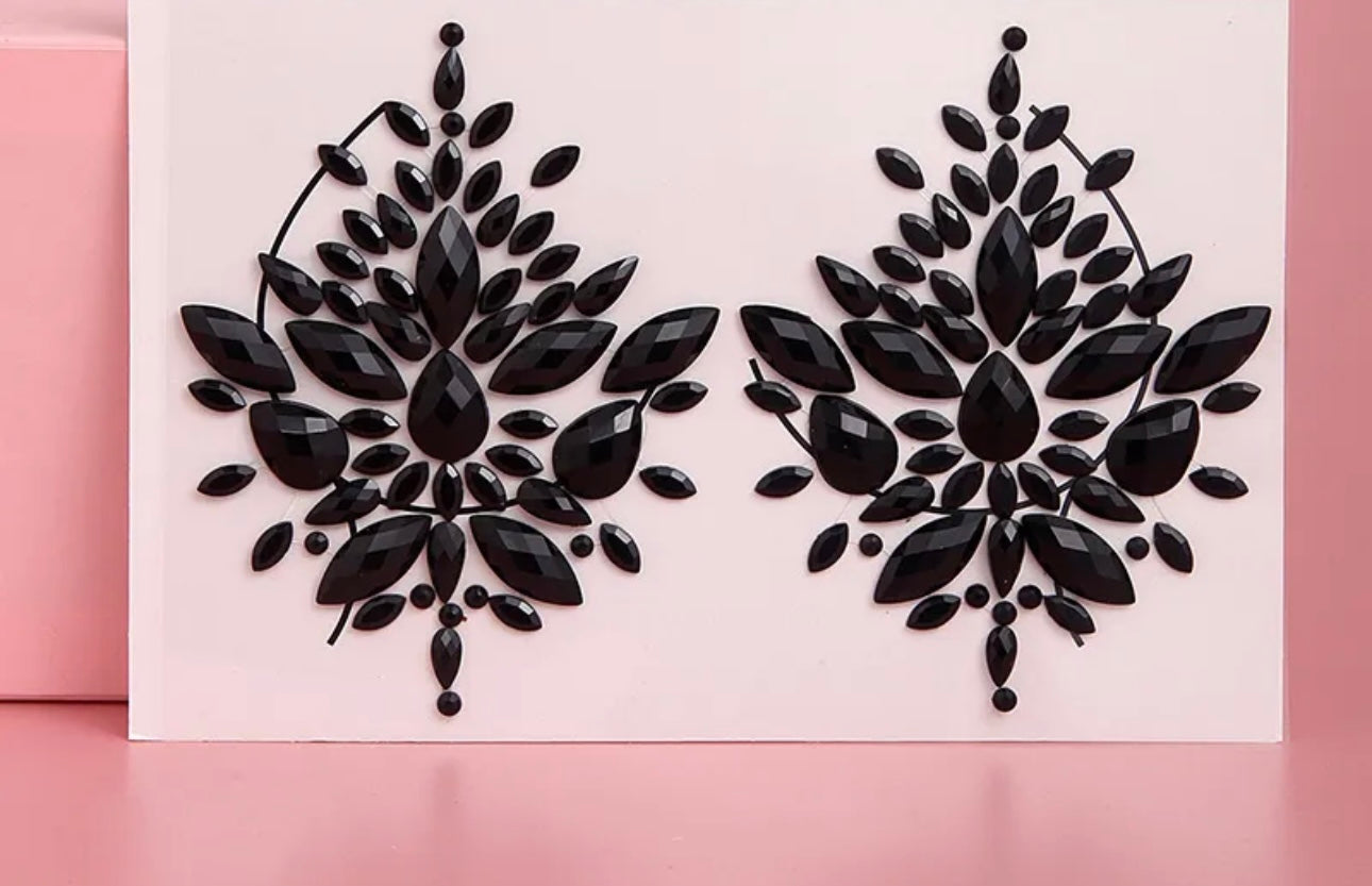 Black Perfect Match Diamond Nipple Covers