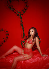 Load image into Gallery viewer, Red You're A Gem garter Set