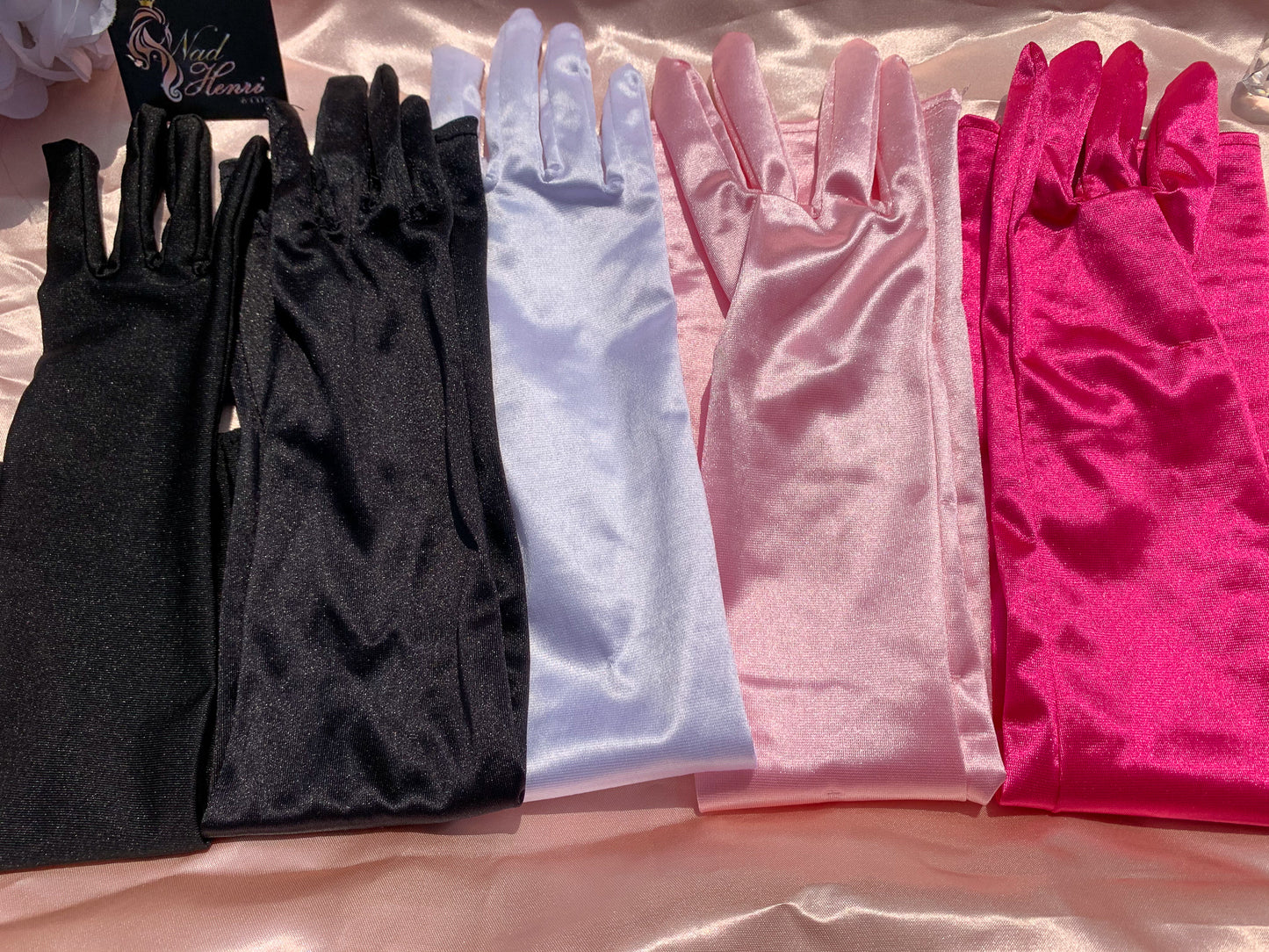 Crave the Feeling Satin Gloves