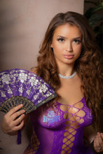 Load image into Gallery viewer, Cut Out Purple Chemise Dress