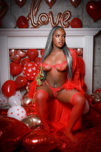 Load image into Gallery viewer, Red Sexy Secret lingerie Set