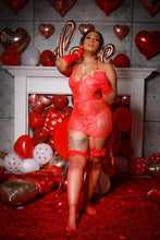 Load image into Gallery viewer, Red Queen Of Hearts dress