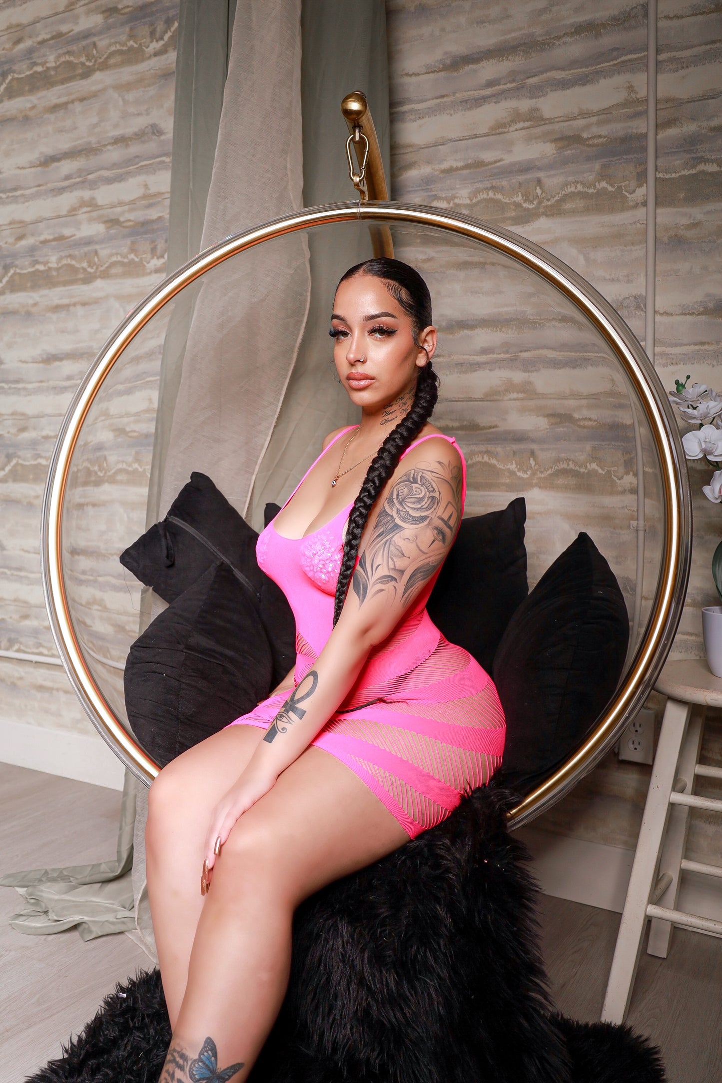My Main Boo Hot Pink Dress