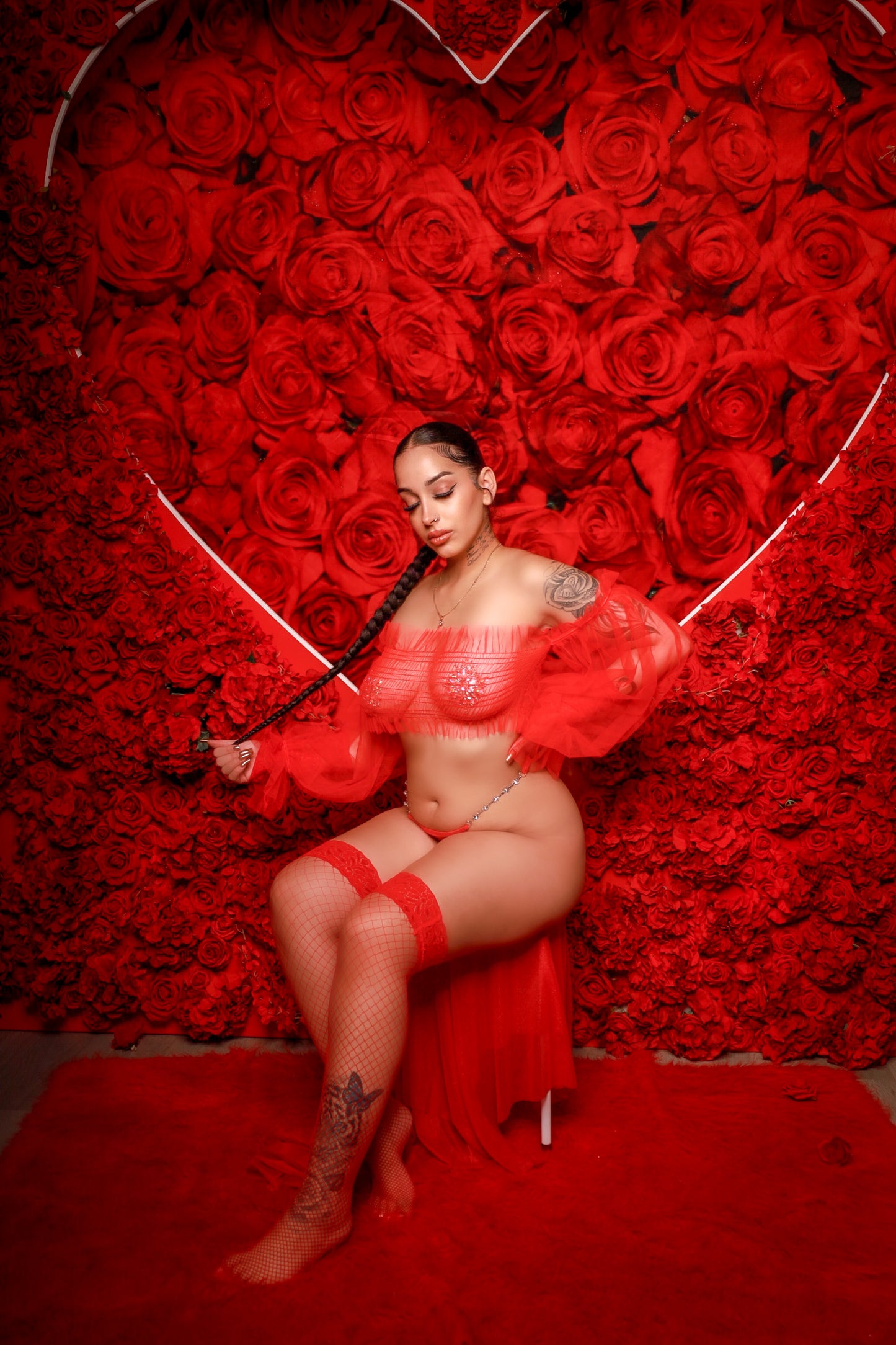 Sheer Romance Lingerie Set