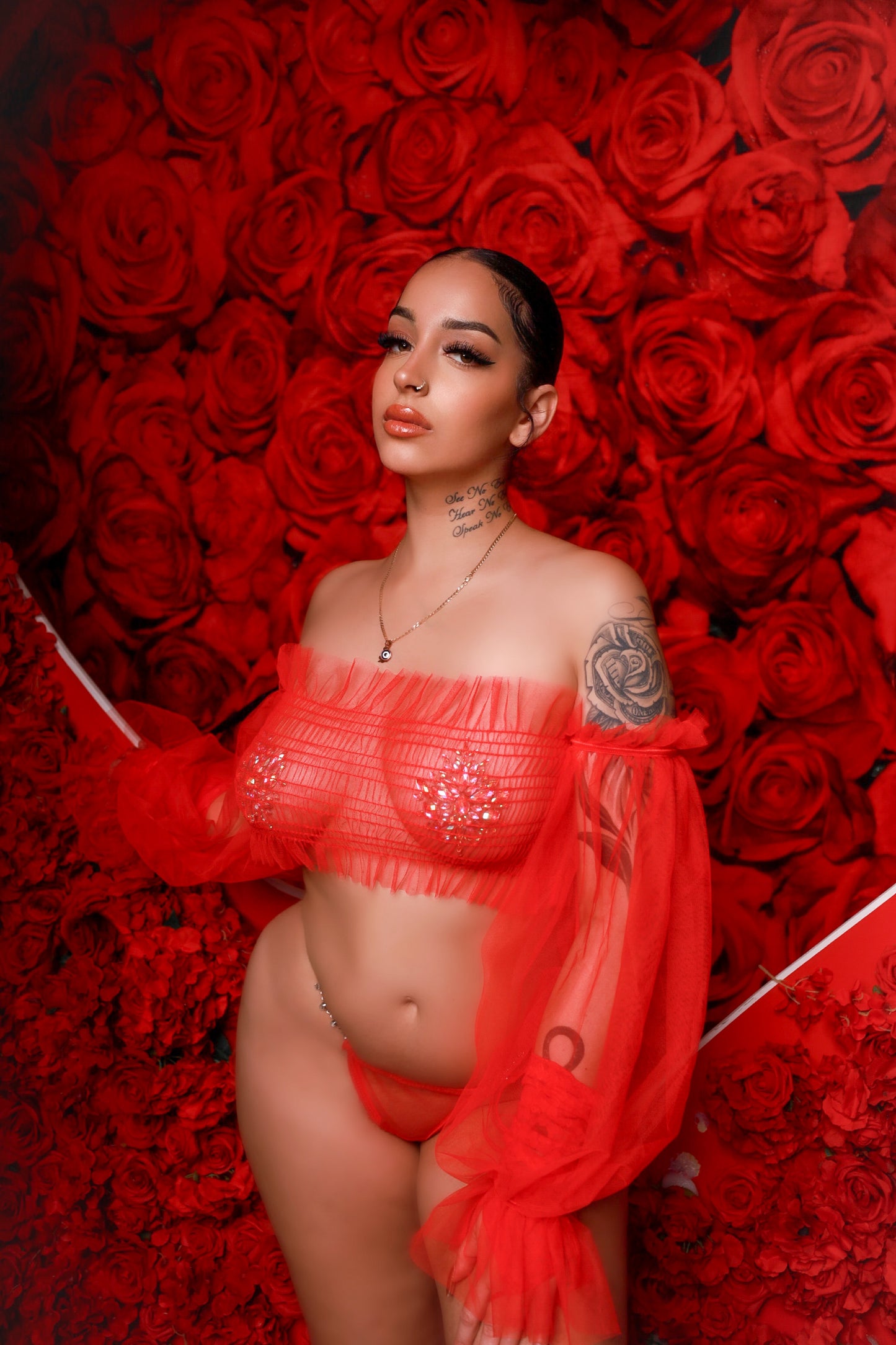 Sheer Romance Lingerie Set