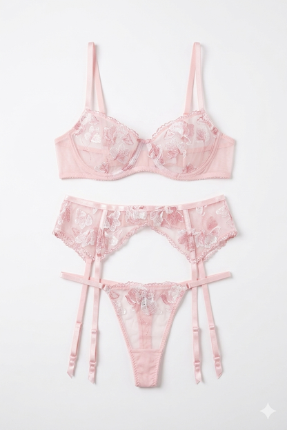 Blush Delicate Pick Lingerie Set