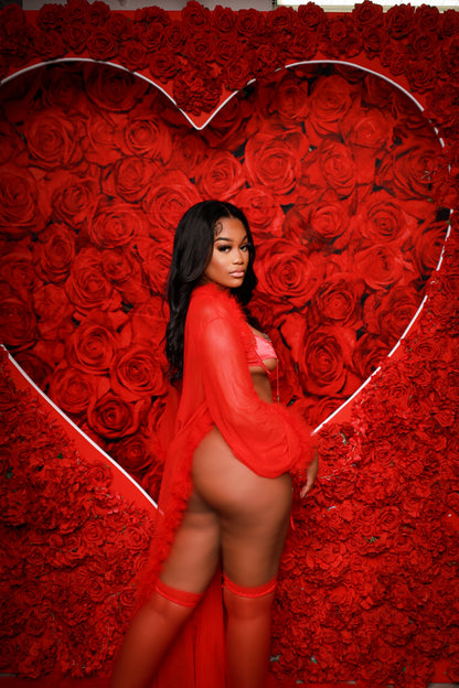 Luscious Moments Red Lingerie Set