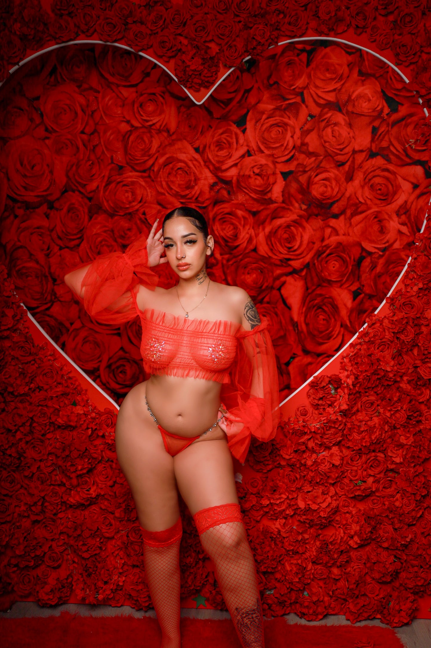 Sheer Romance Lingerie Set