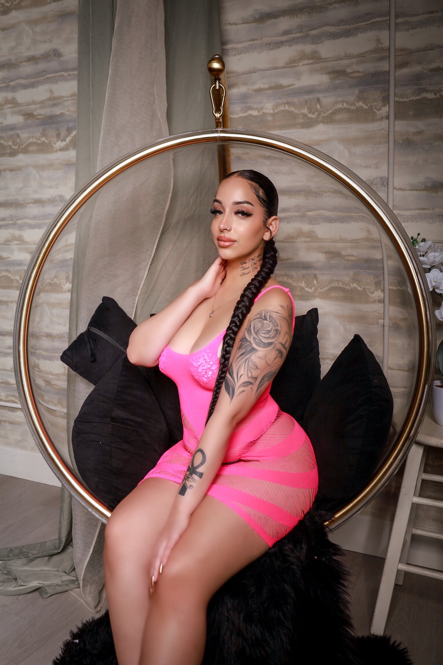 My Main Boo Hot Pink Dress