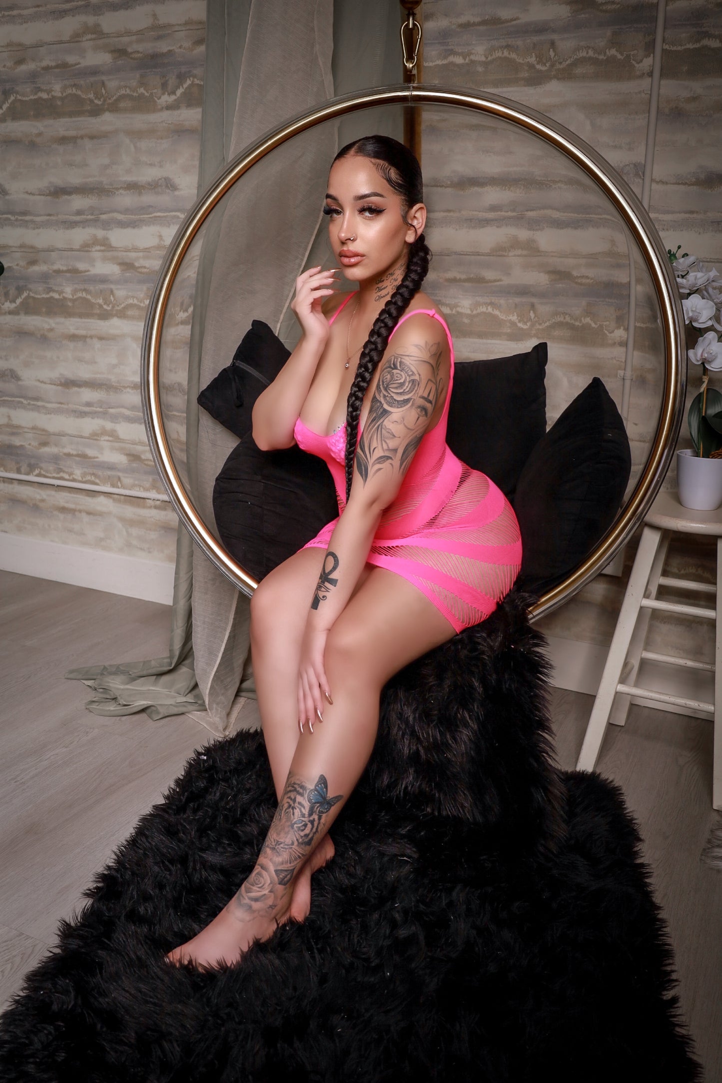 My Main Boo Hot Pink Dress