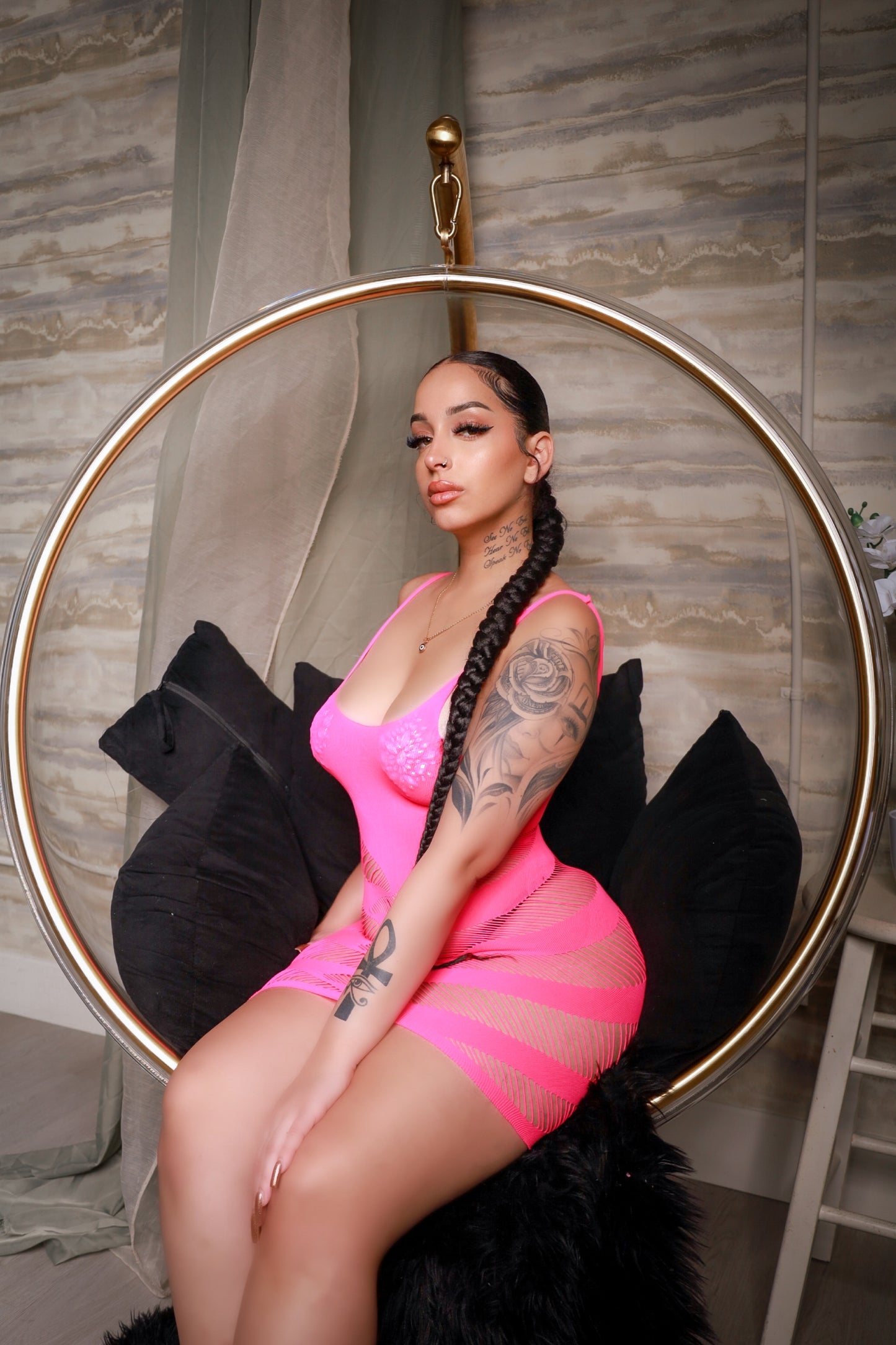 My Main Boo Hot Pink Dress