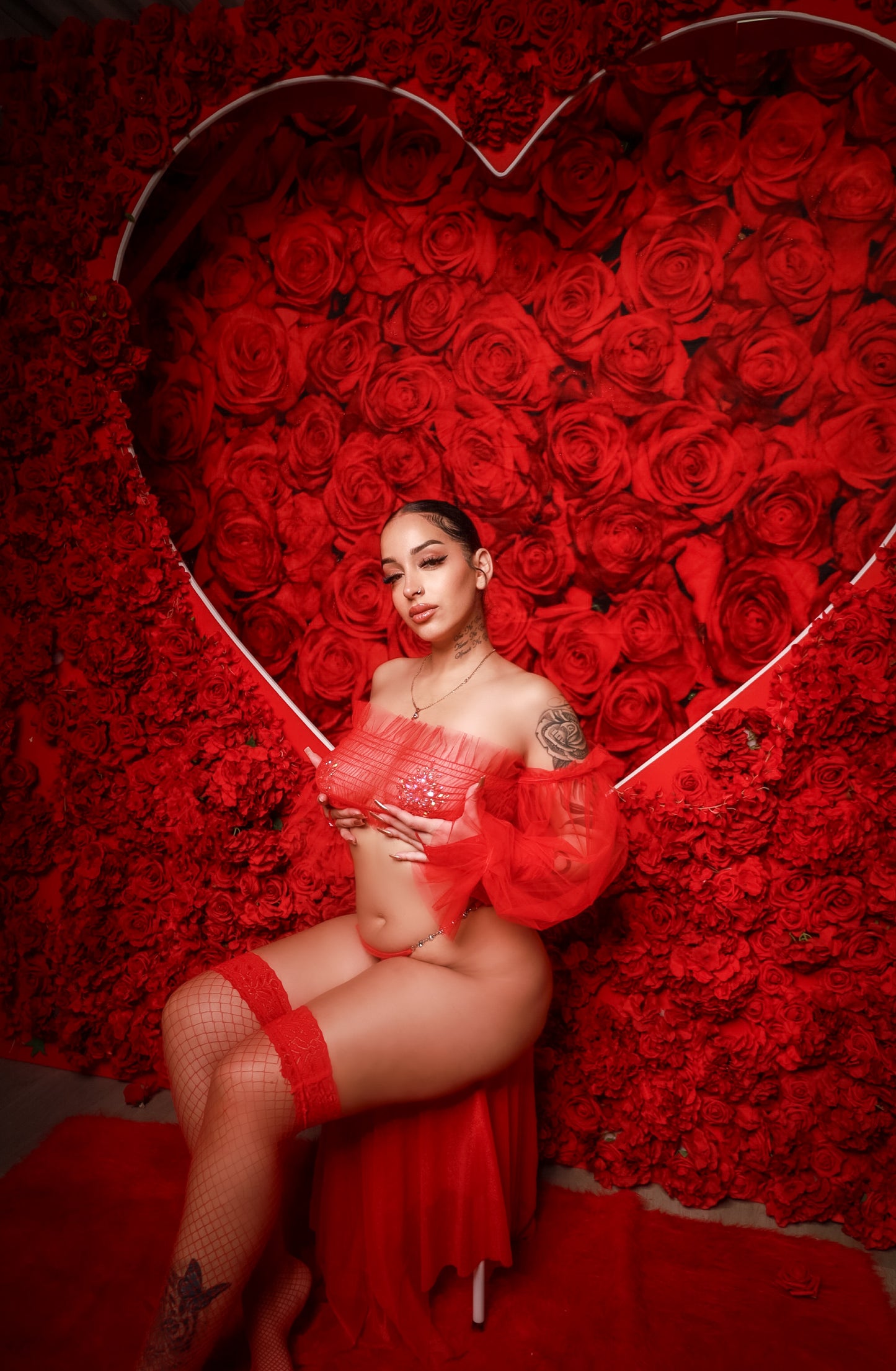 Sheer Romance Lingerie Set