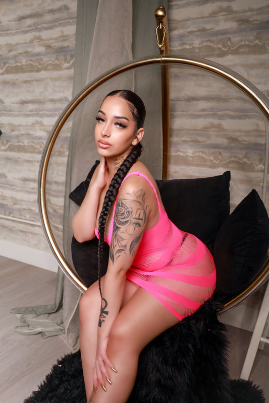 My Main Boo Hot Pink Dress