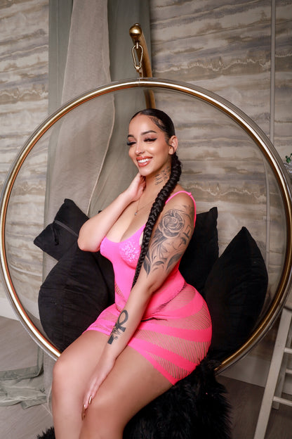My Main Boo Hot Pink Dress