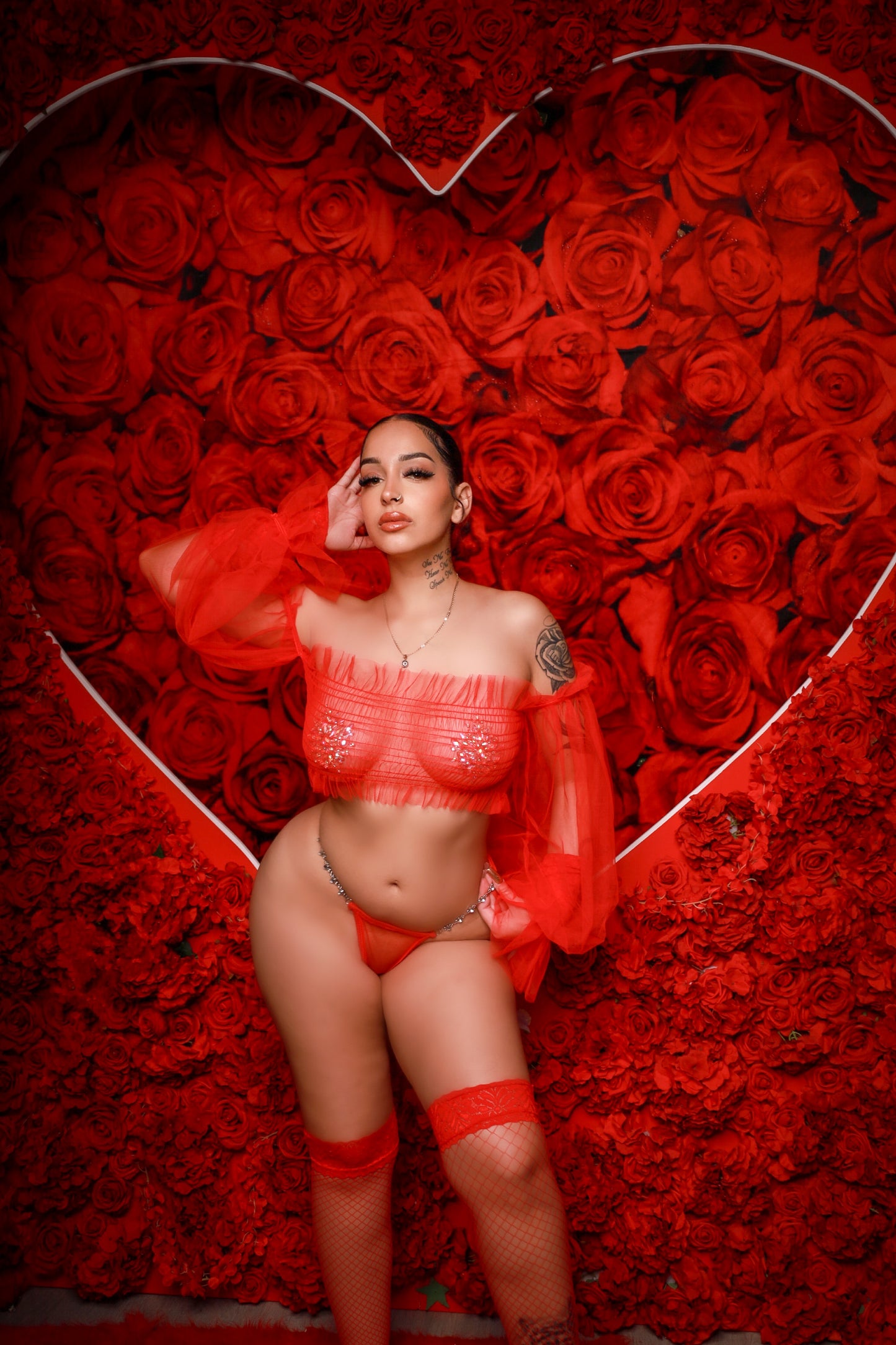Sheer Romance Lingerie Set