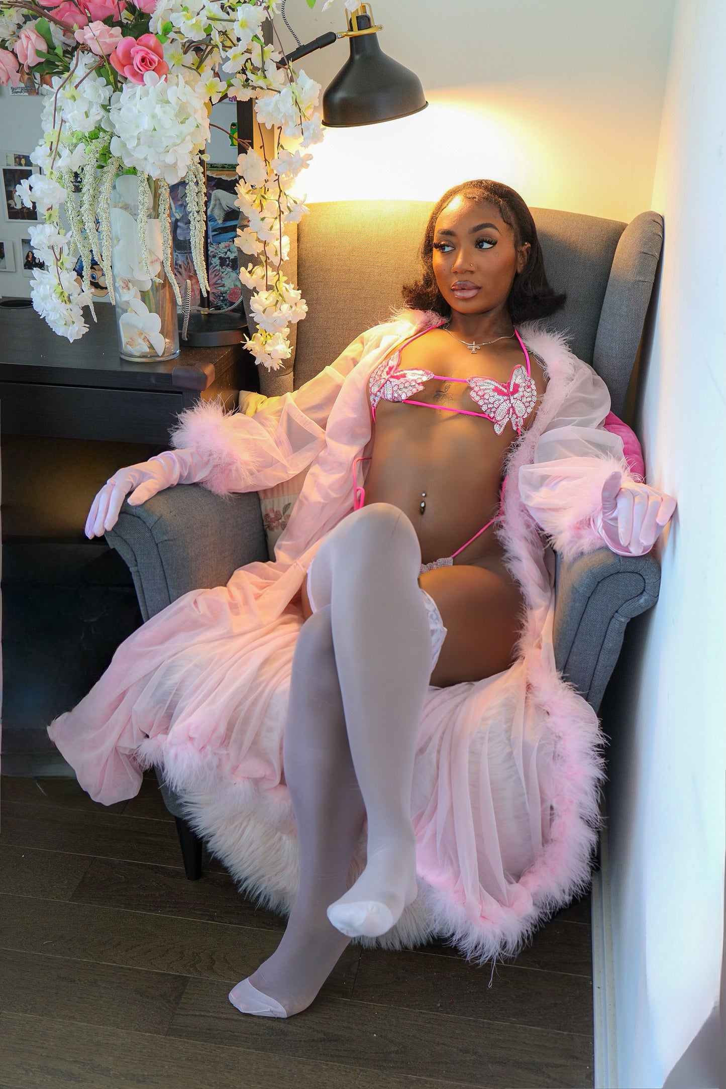 Pink Whisper Bikini Set