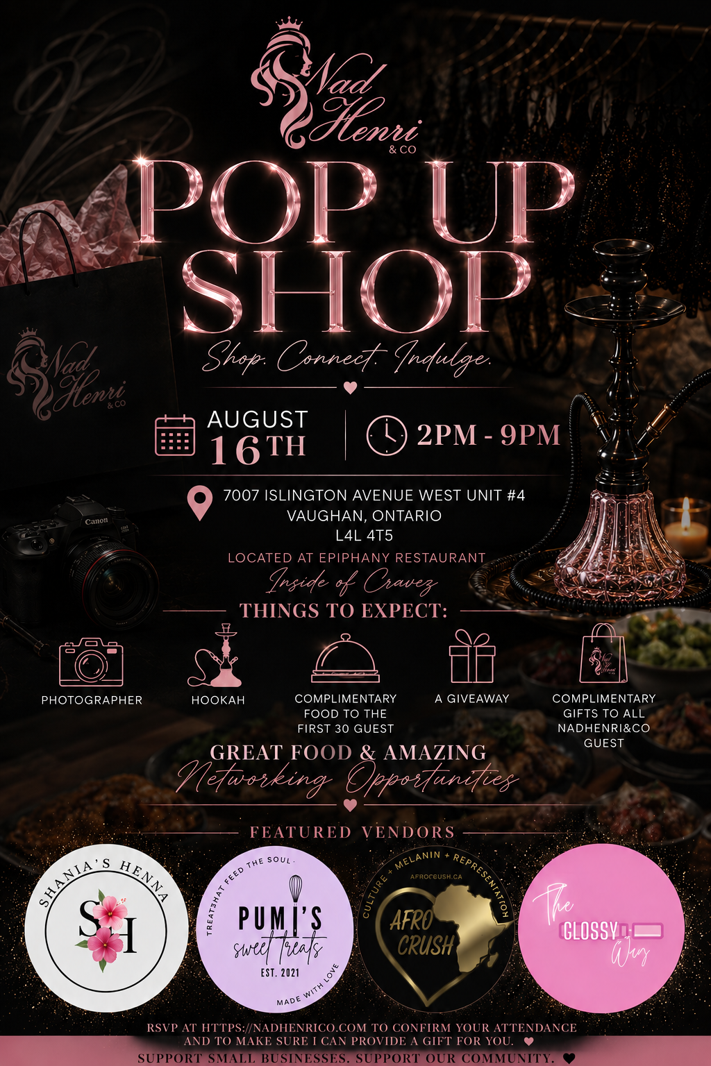 RSVP Ticket for Nadhenri&Co Event at Cravez
