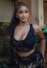 Load image into Gallery viewer, Baddest in the room embellished skirt set
