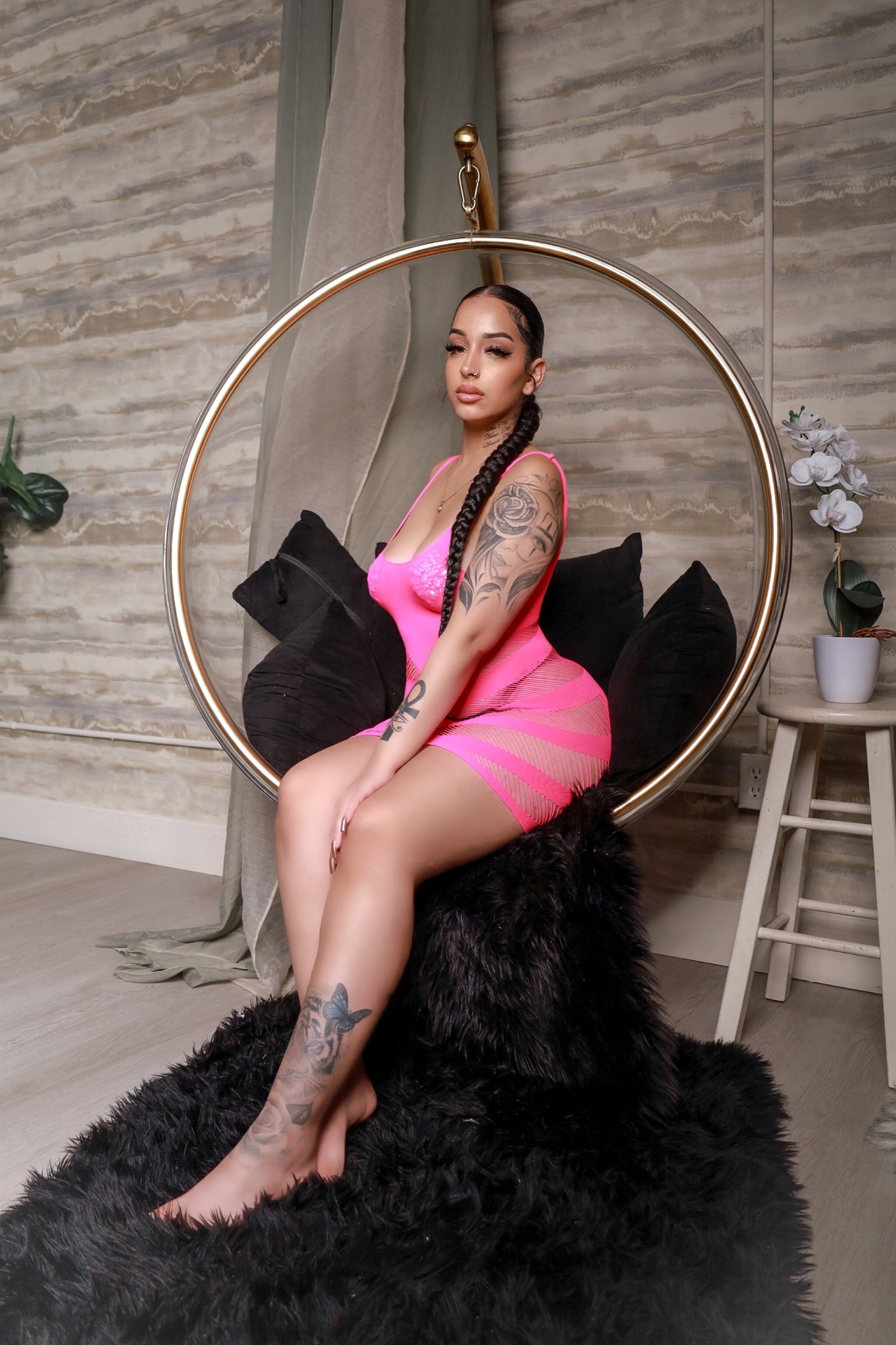 My Main Boo Hot Pink Dress
