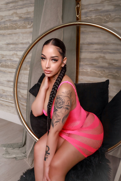 My Main Boo Hot Pink Dress