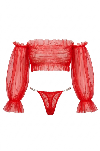Sheer Romance Lingerie Set