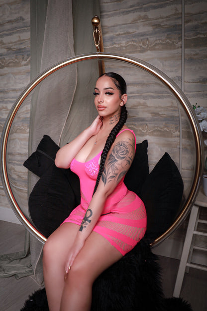 My Main Boo Hot Pink Dress
