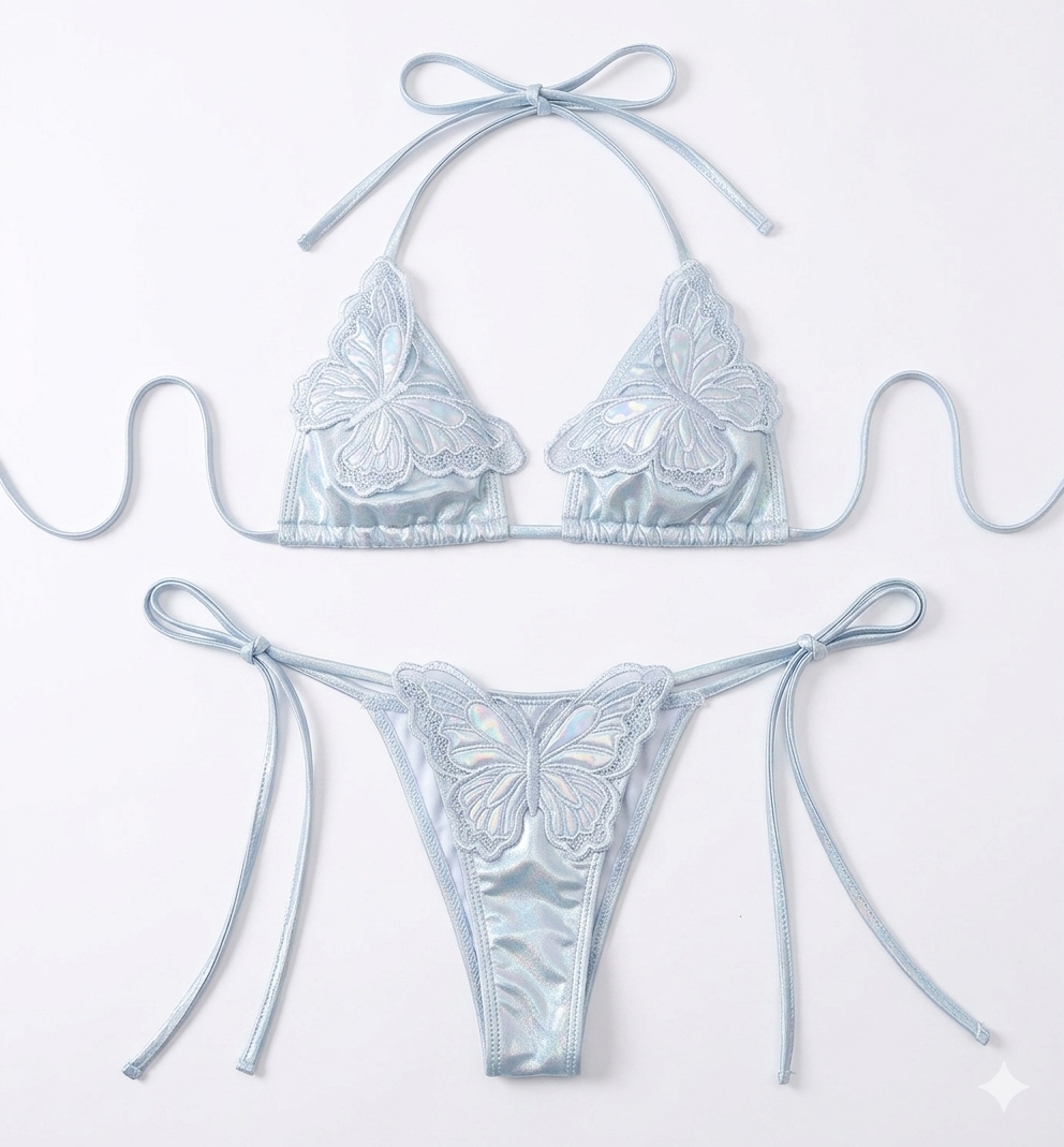 Ivory Wings Bikini Set