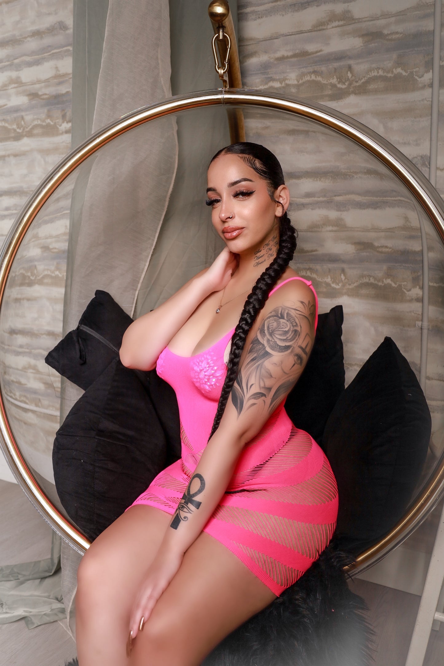 My Main Boo Hot Pink Dress