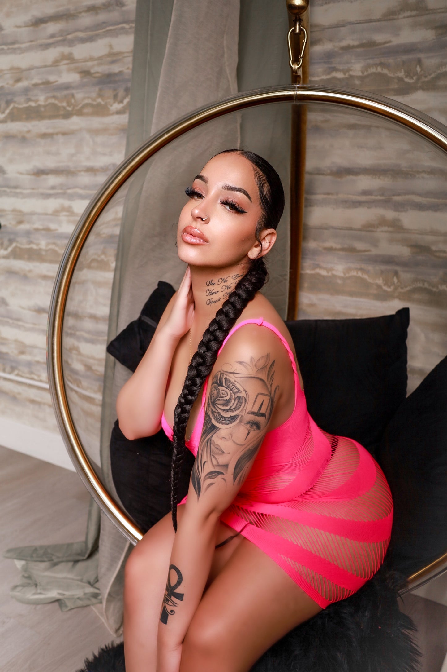 My Main Boo Hot Pink Dress