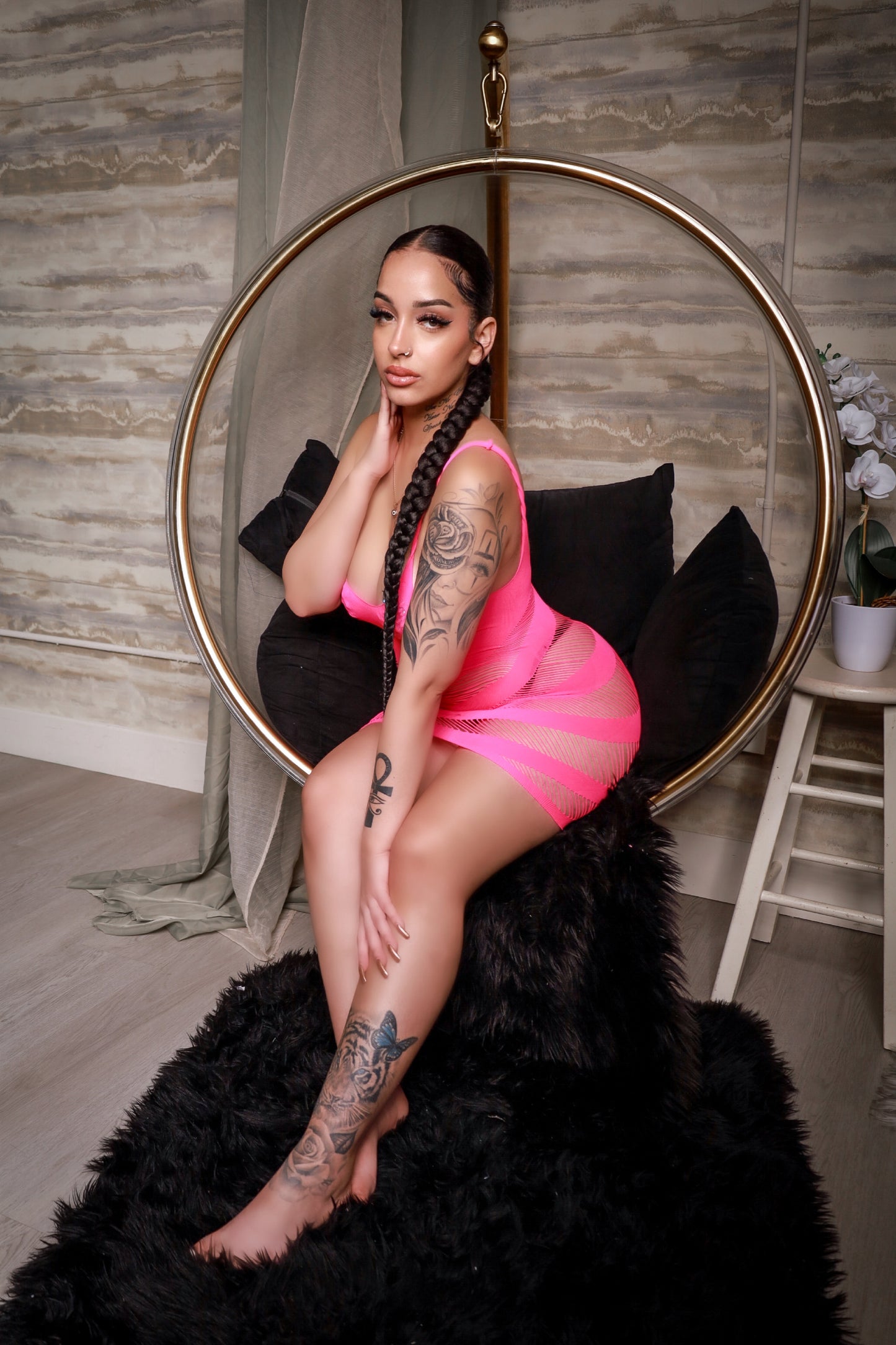 My Main Boo Hot Pink Dress