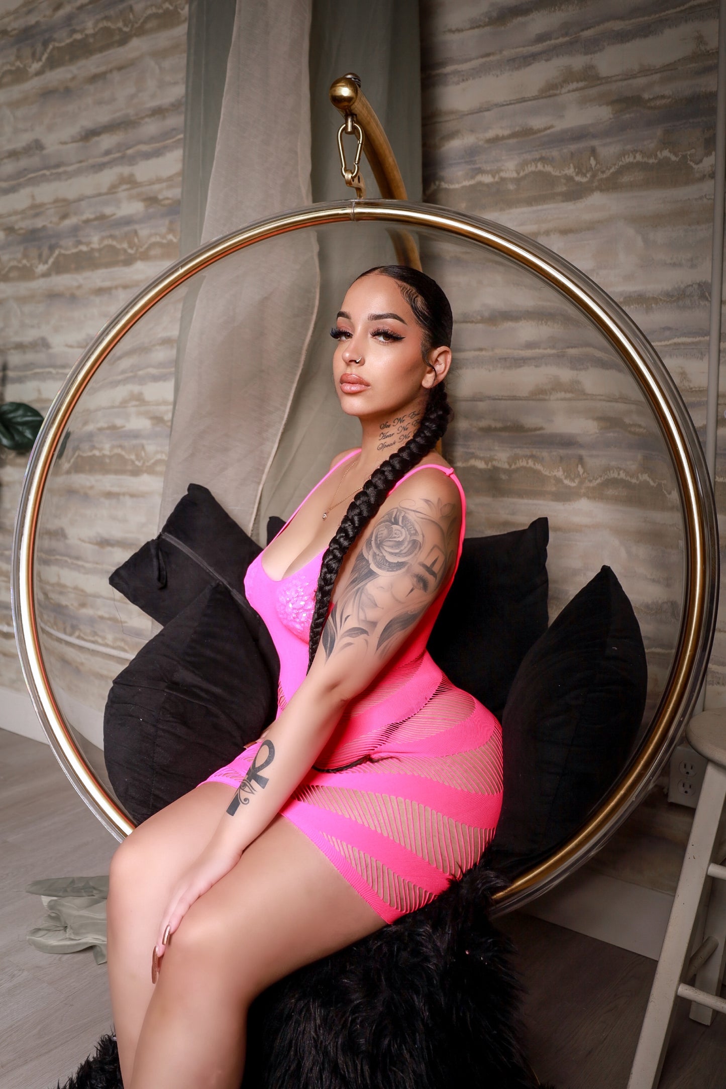 My Main Boo Hot Pink Dress
