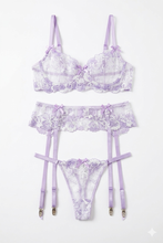 Load image into Gallery viewer, Lustful Lavender lingerie set
