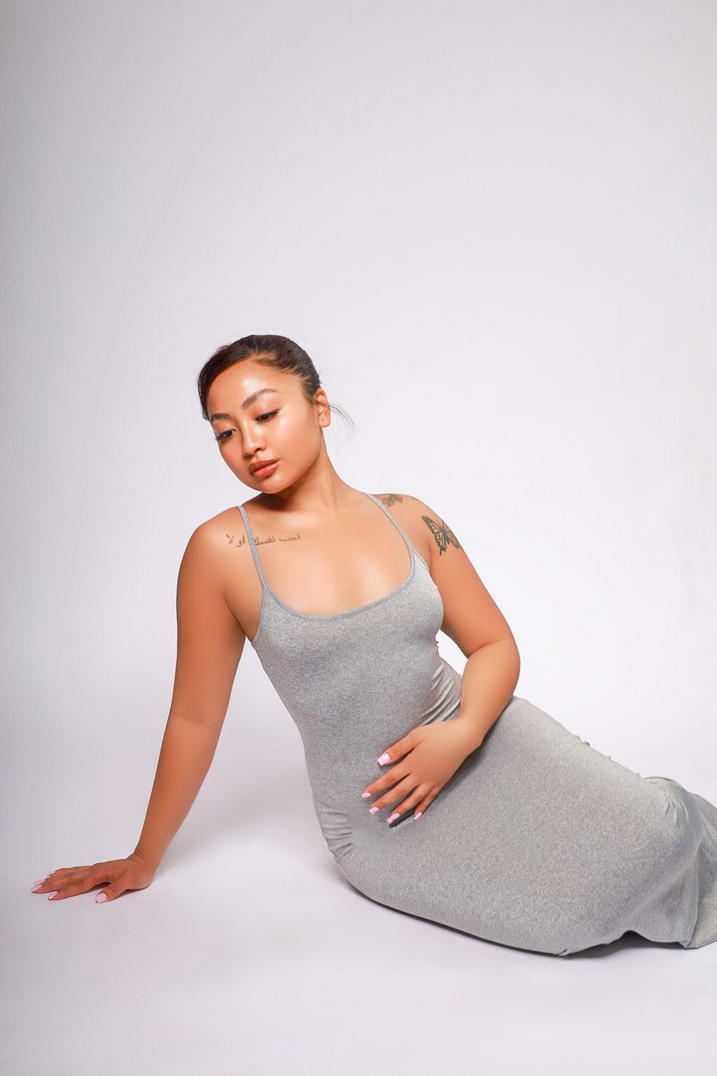 Highly Selective Solid Maxi Dress