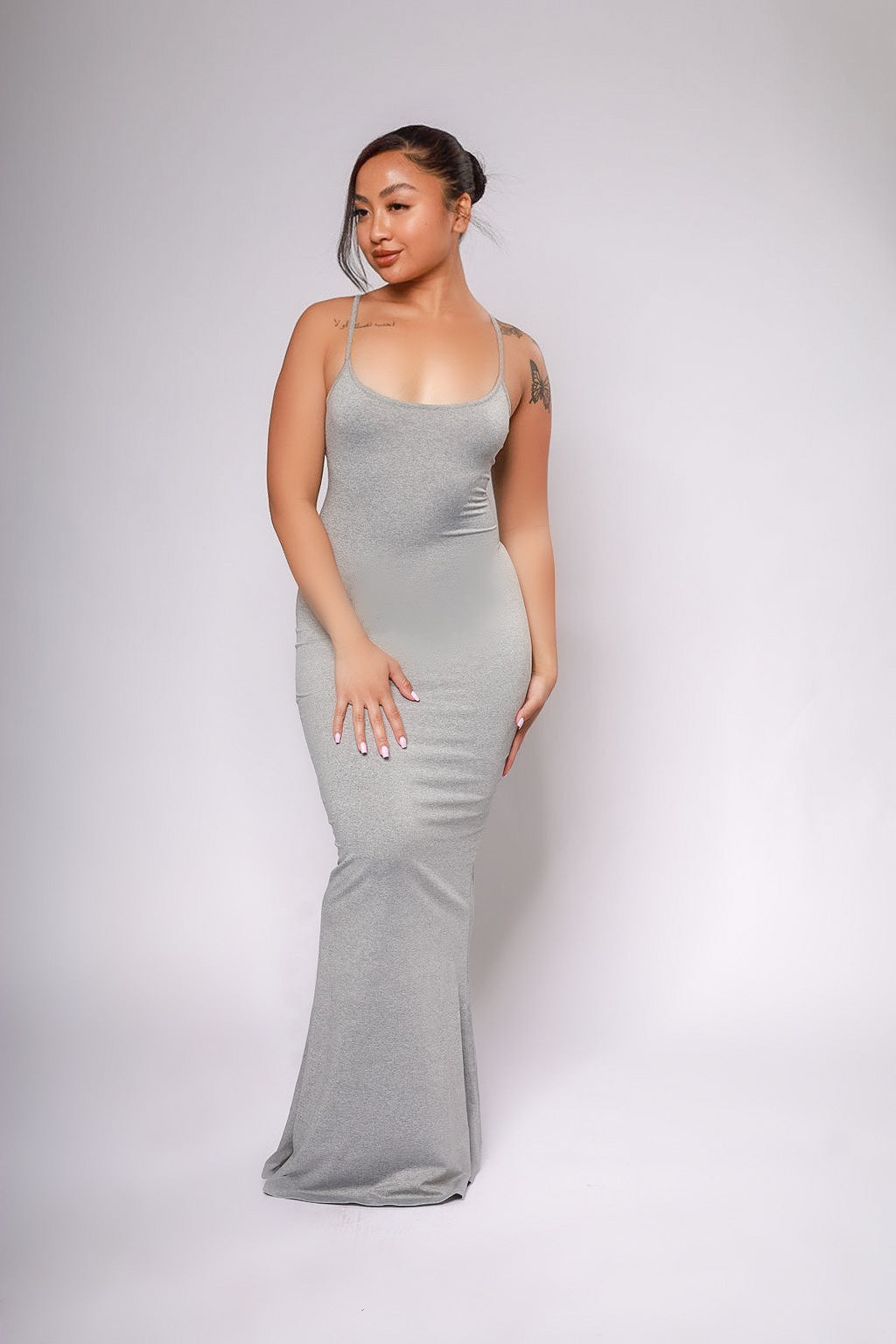 Highly Selective Solid Maxi Dress