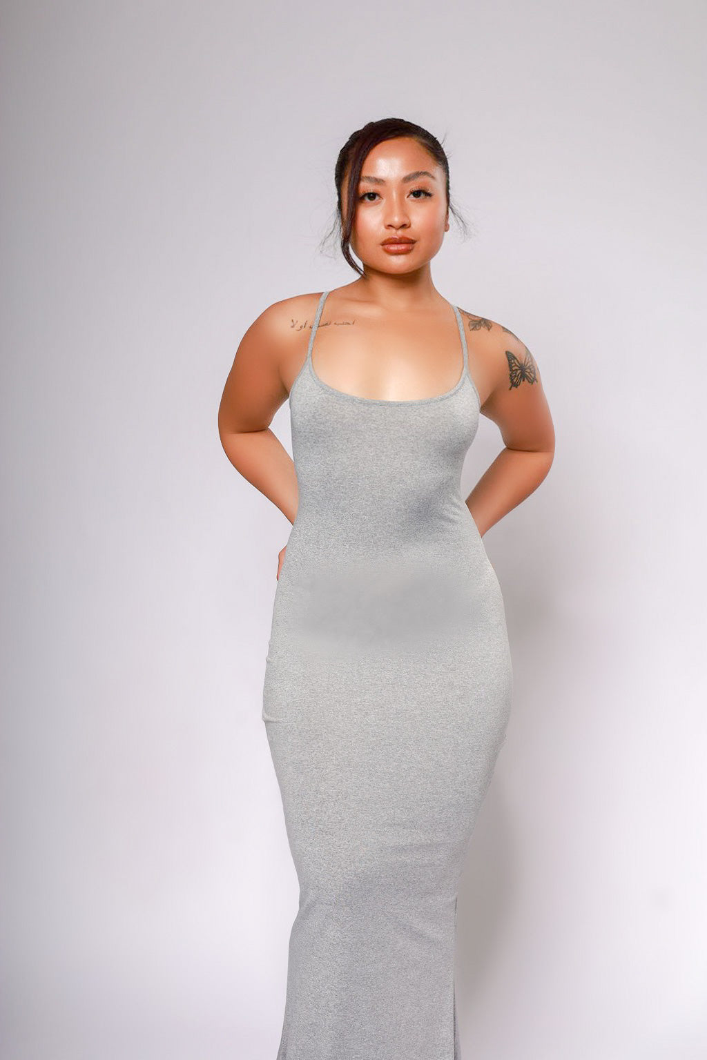 Highly Selective Solid Maxi Dress