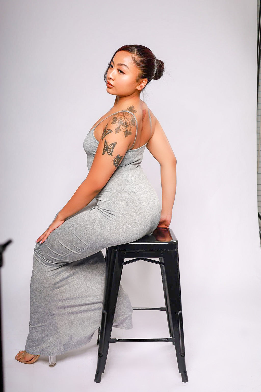 Highly Selective Solid Maxi Dress