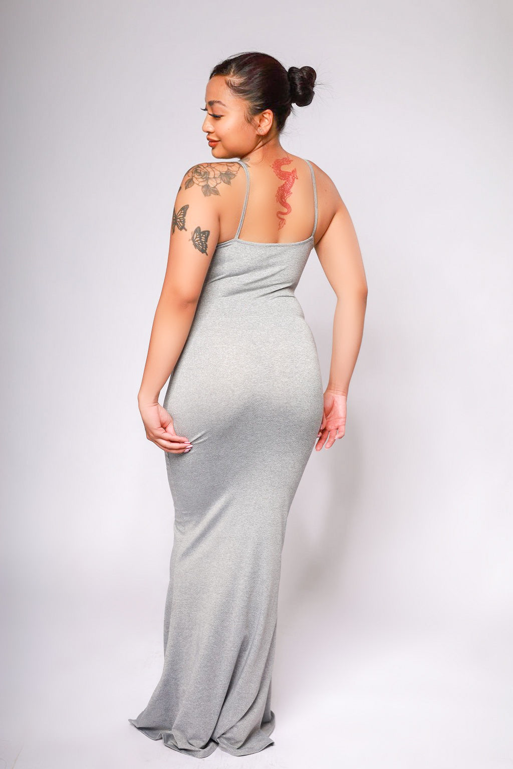 Highly Selective Solid Maxi Dress