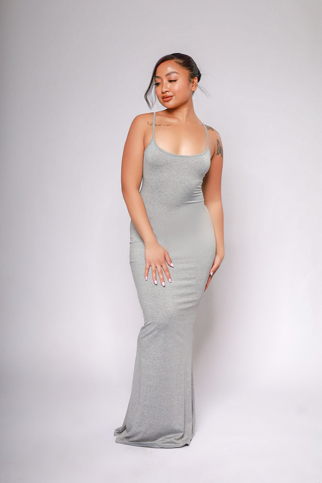 Highly Selective Solid Maxi Dress