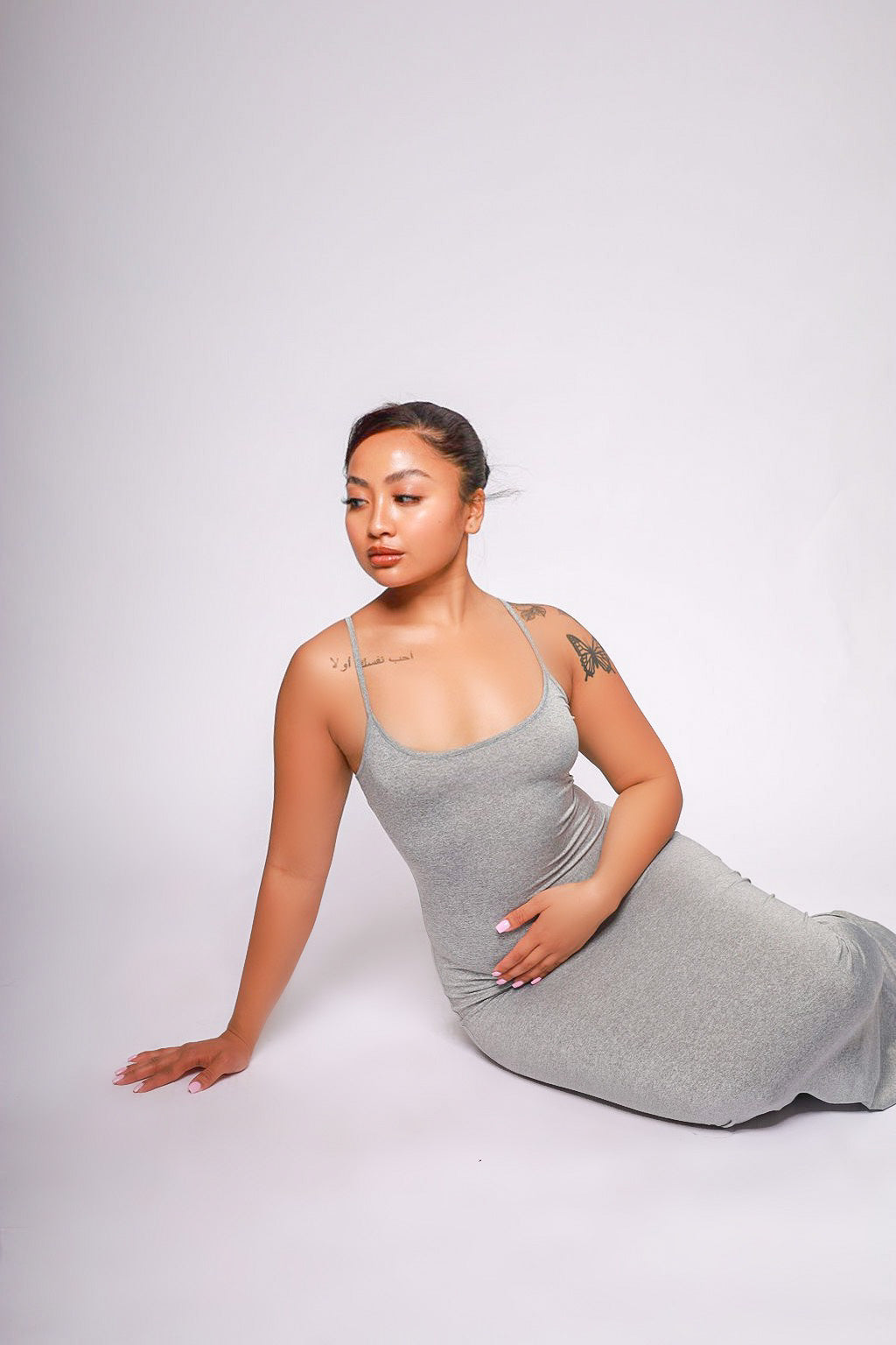 Highly Selective Solid Maxi Dress