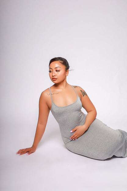 Highly Selective Solid Maxi Dress