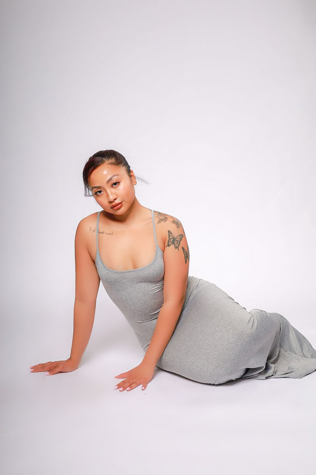 Highly Selective Solid Maxi Dress