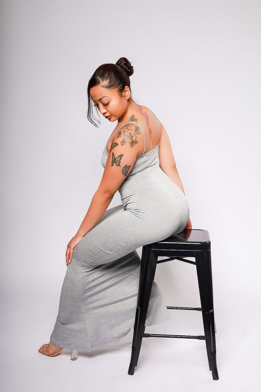 Highly Selective Solid Maxi Dress