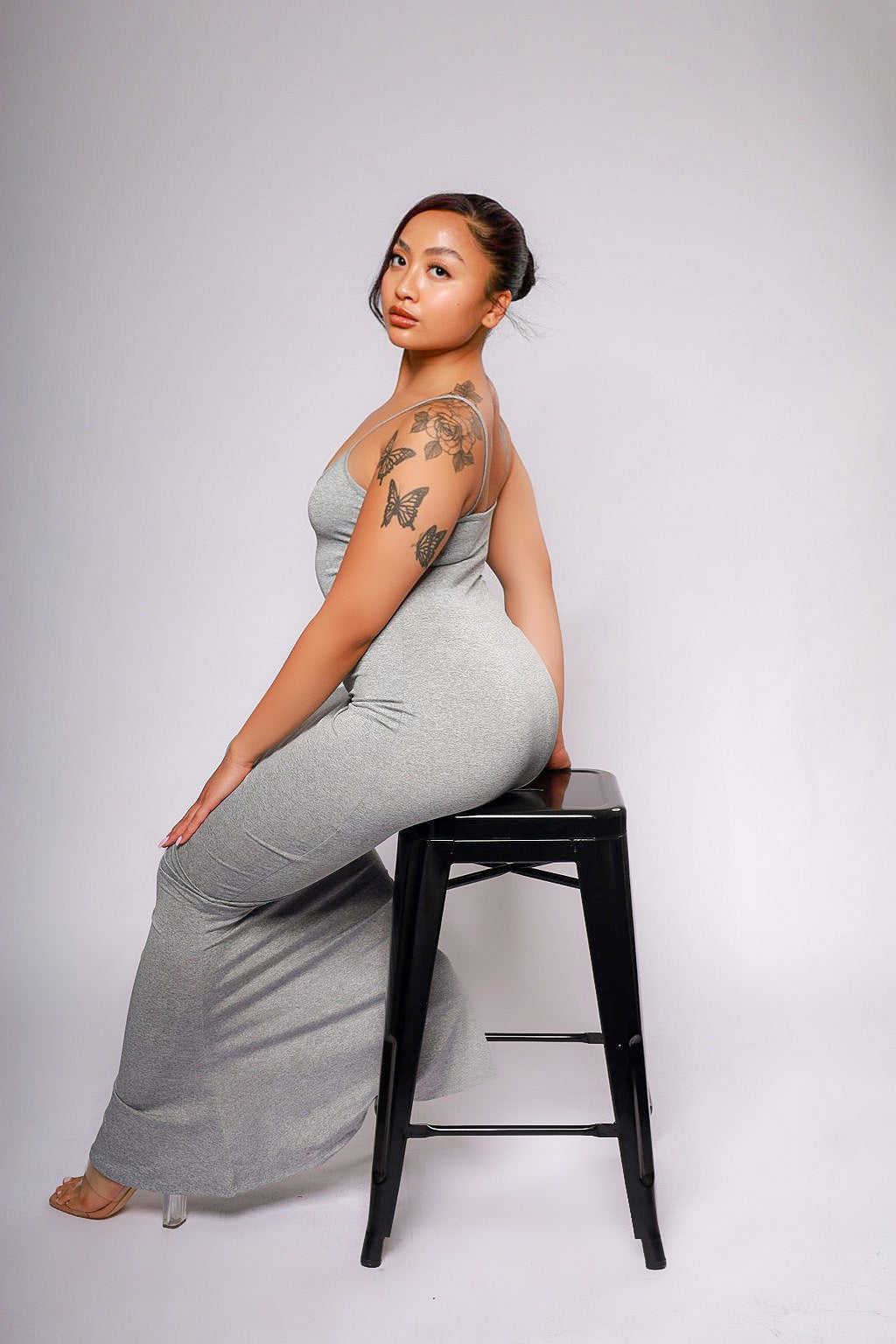 Highly Selective Solid Maxi Dress