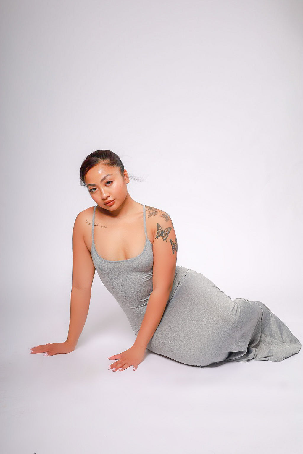 Highly Selective Solid Maxi Dress