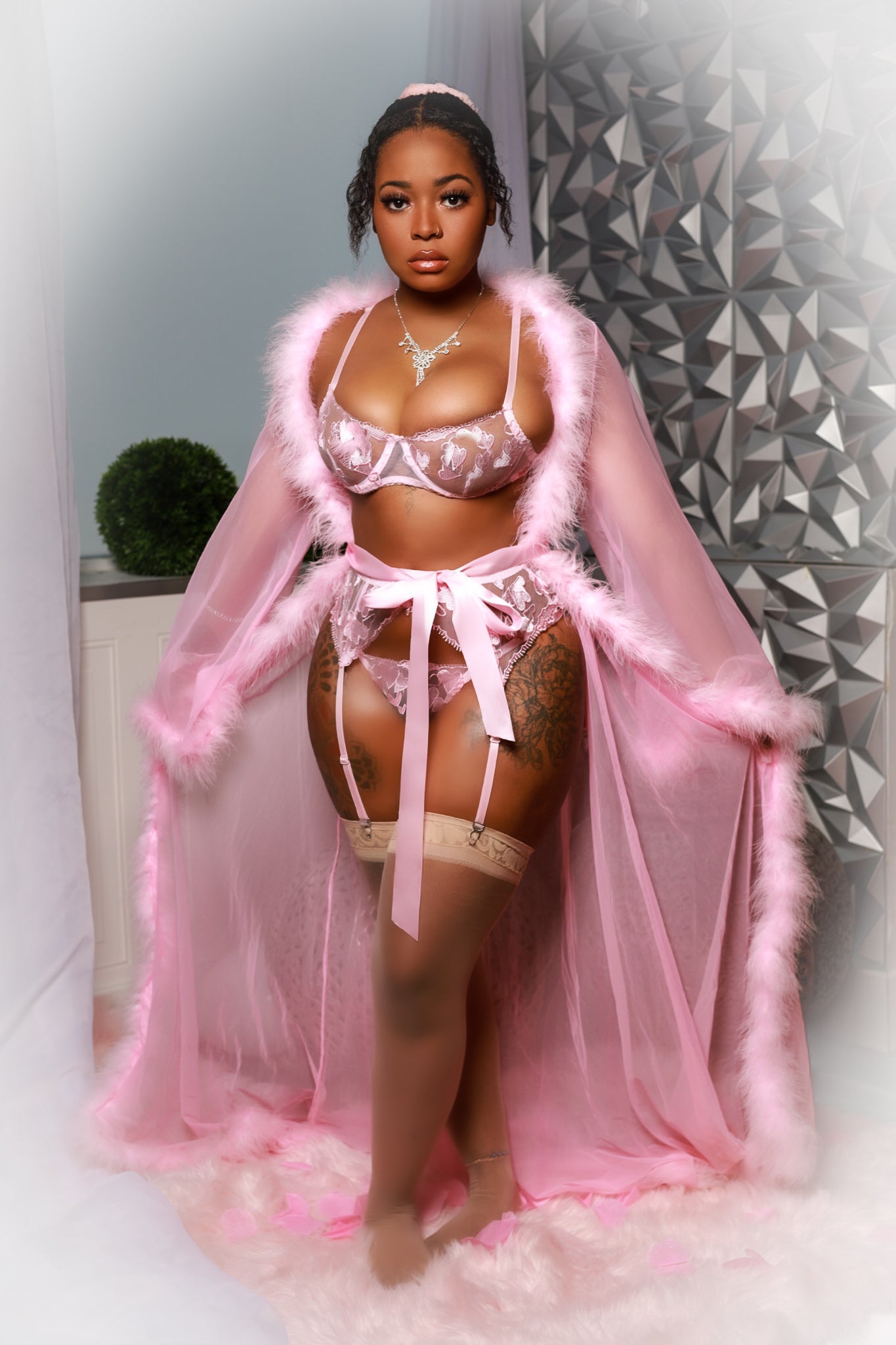 Blush Delicate Pick Lingerie Set