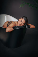 Load image into Gallery viewer, Noir Be mine lingerie set
