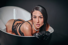 Load image into Gallery viewer, Noir Be mine lingerie set
