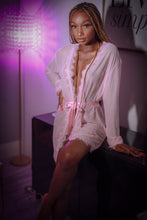 Load image into Gallery viewer, Dreaming in lust rose sheer robe
