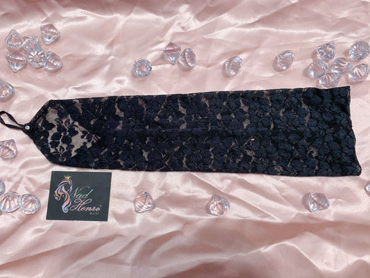 Yours Truly Noir Lace Gloves